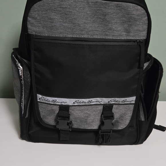 Eddie Bauer Black and Gray Men's Backpack - Picture 1 of 8